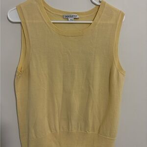 Pendleton Women's Yellow Sleeveless Vest 100% Merino Wool